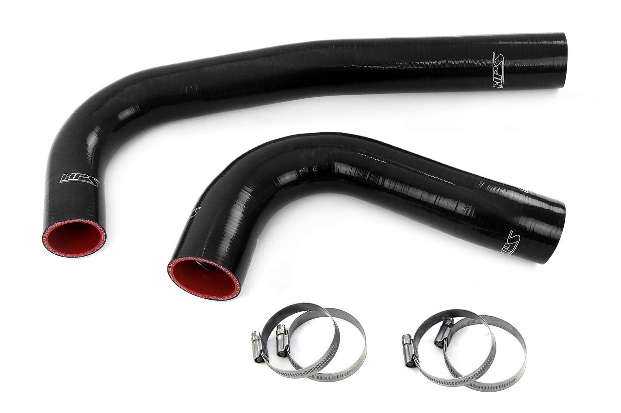 HPS Black Silicone Lower Upper Radiator Coolant Hose Kit Dodge 2010 Ram 2500 Pickup 6.7L Diesel Turbo 55056954AB 55056955AA