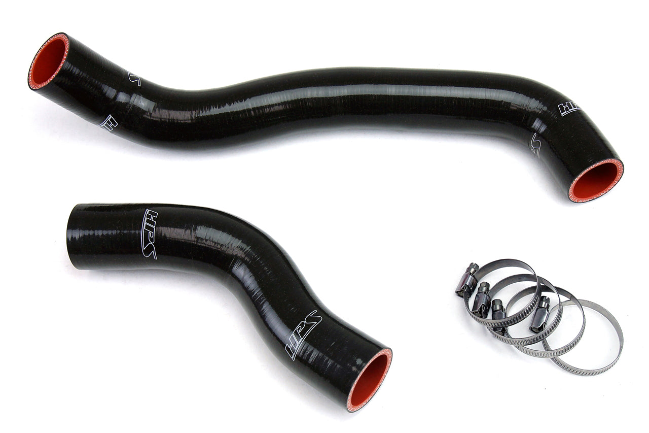 HPS Reinforced Black Silicone Radiator Hose Kit Coolant Mazda 86-88 RX7 1.3L NA Turbo 57-1313-BLK