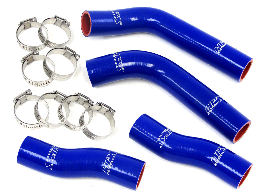 HPS Blue Silicone Coolant Hose Kit (4pc set) front radiator Toyota 90-99  MR2 3SGTE Turbo HPS Performance Products