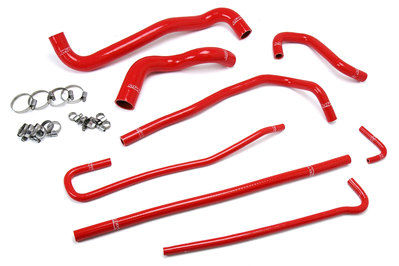 HPS Red Silicone Radiator and Heater Hose Kit 1997-2004 Chevy Corvette C5 5.7L LS1 LS6 V8, Z06 57-1316-RED