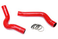 HPS Reinforced Red Silicone Radiator Hose Kit Coolant Dodge 03-06 Viper SRT-10 8.3L V10 57-1317-RED