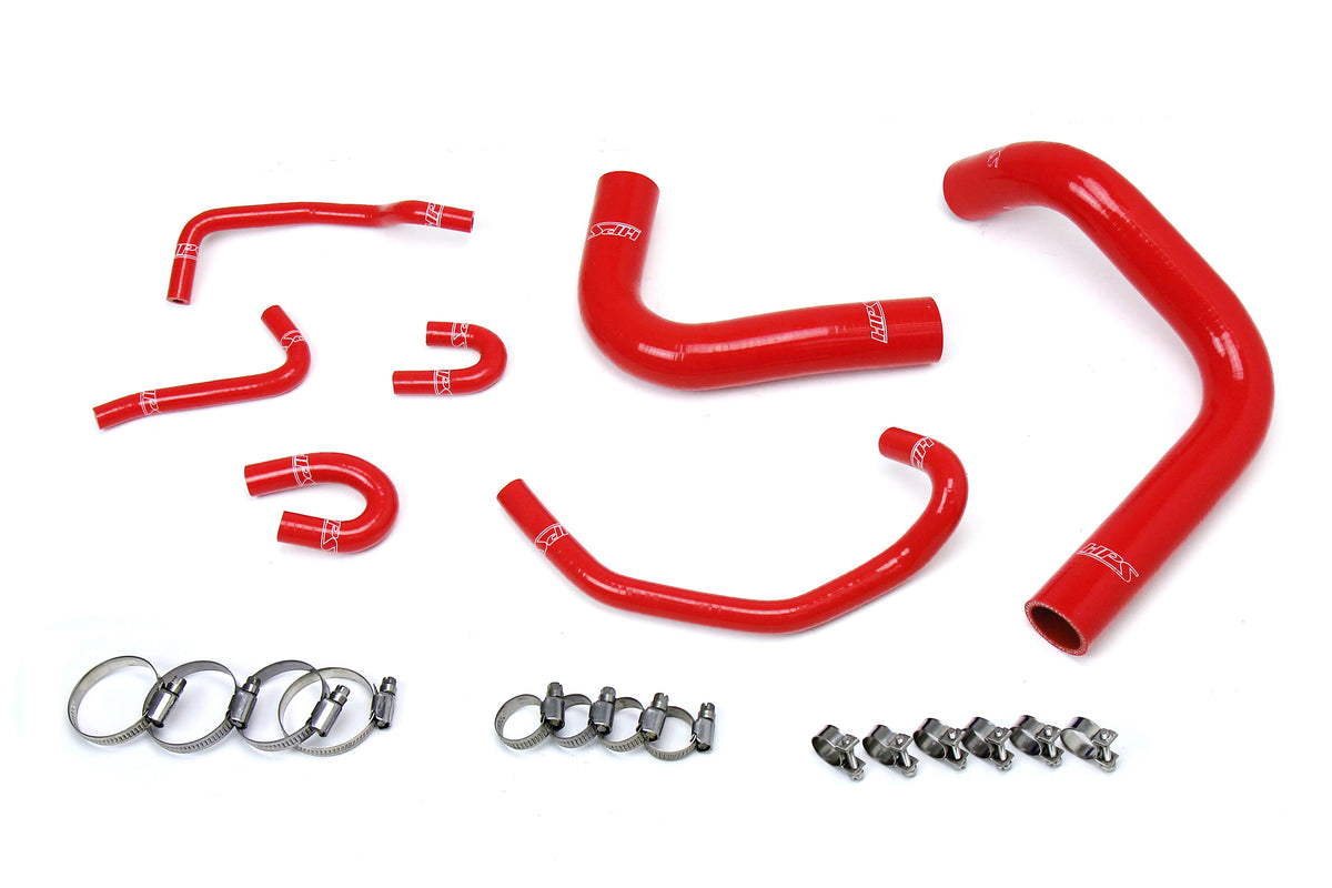 HPS Reinforced Red Silicone Radiator Hose Kit Coolant Toyota 89-95 Pickup 3.0L V6 57-1323R-RED