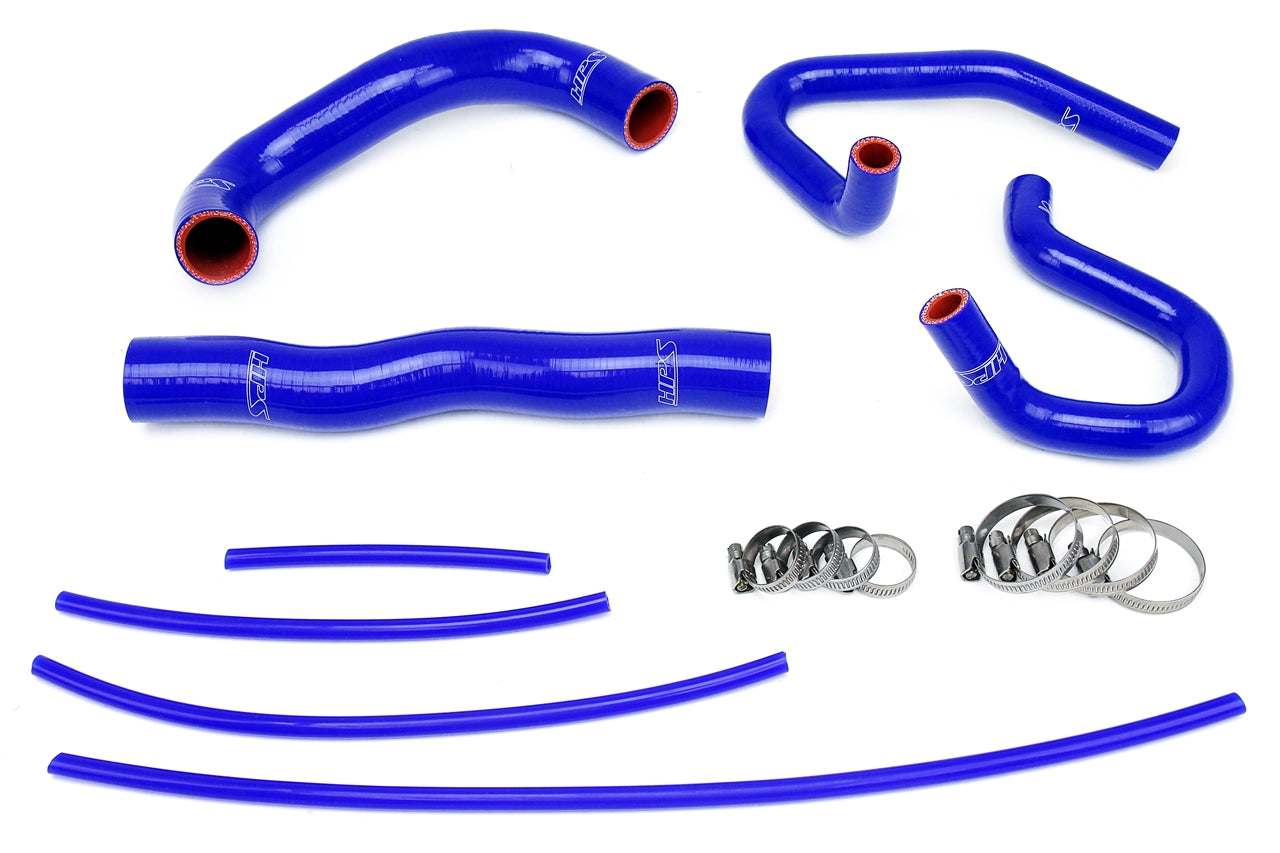 HPS Reinforced Blue Silicone Radiator + Heater Hose Kit Coolant Hyundai 13-14 Genesis Coupe 2.0T Turbo 4Cyl 57-1324-BLUE
