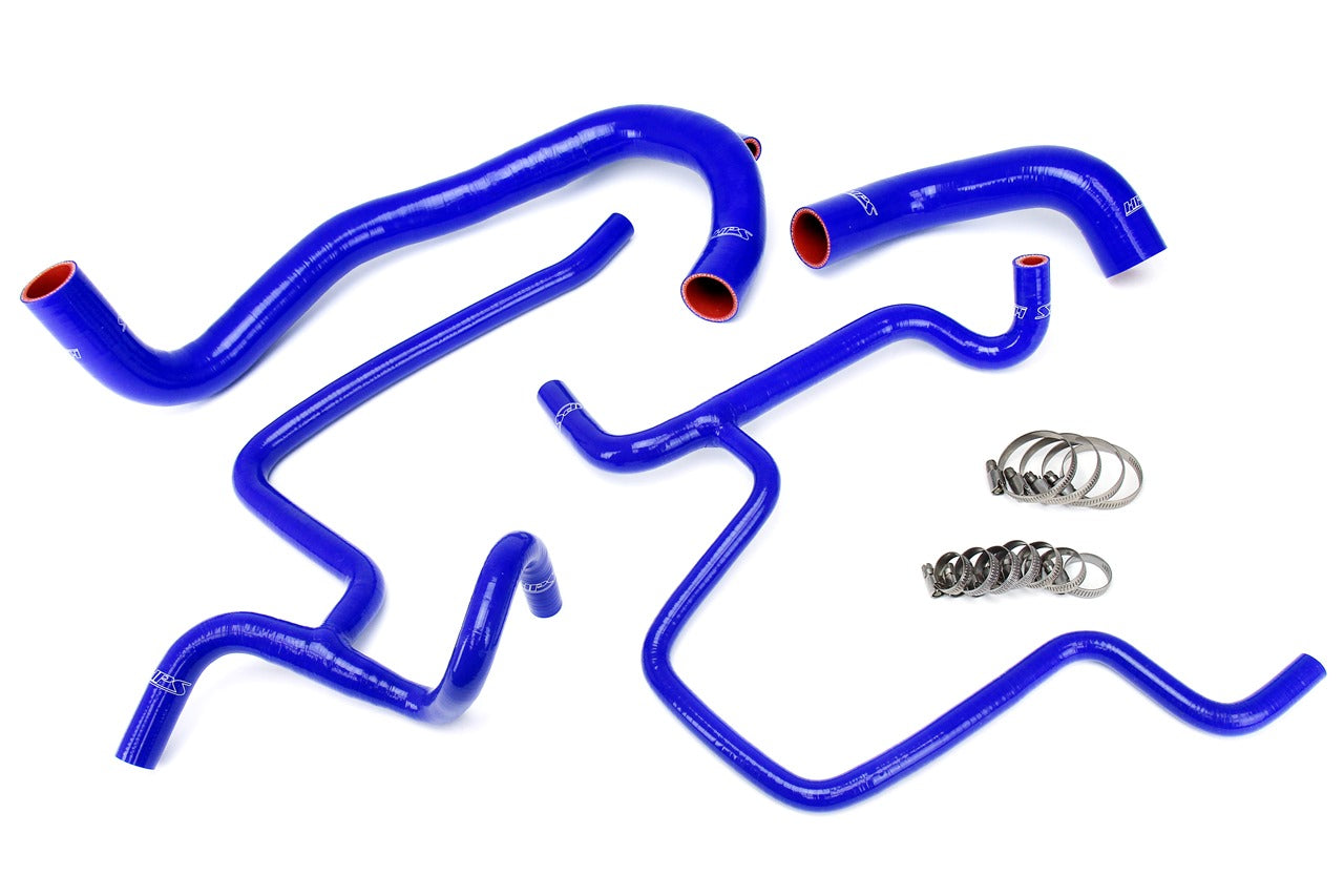 HPS Performance Blue Silicone Radiator Hoses, Oil Cooler and Heater Coolant Hose Kit 2012-2014 Dodge Charger SRT8 6.4L V8 57-1616-BLUE