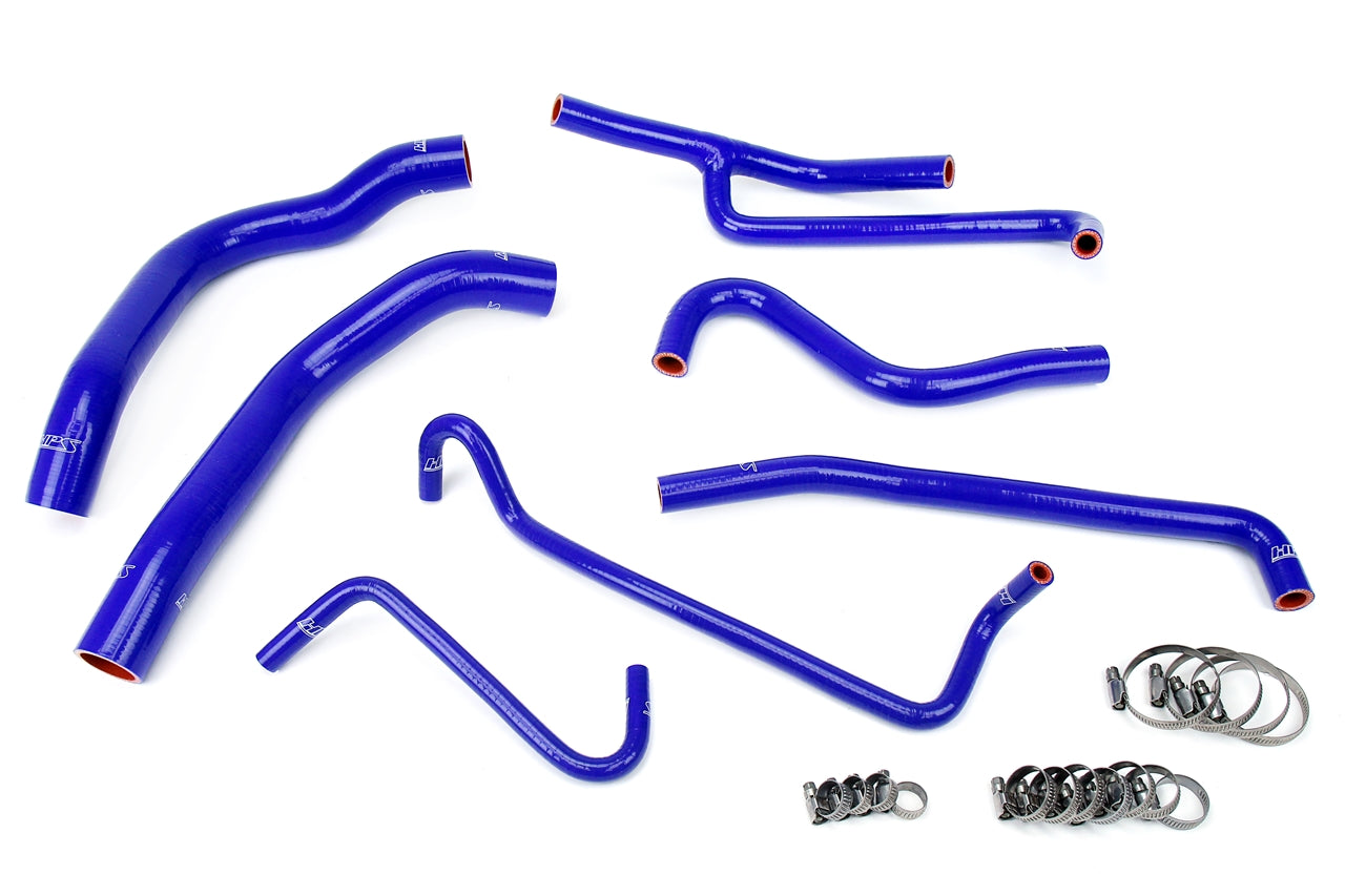 HPS Blue Reinforced Silicone Radiator and Heater Hose Kit Coolant Ford 11-14 Mustang 3.7L V6 57-1330-BLUE