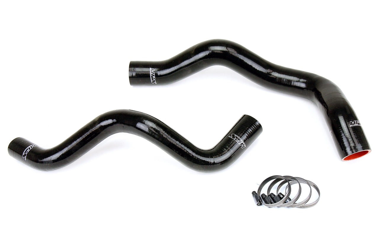 HPS Black Reinforced Silicone Radiator Hose Kit Ford 94-95 Mustang Base V6 3.8L 57-1332-BLK