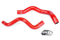 HPS Red Reinforced Silicone Radiator Hose Kit Ford 94-95 Mustang Base V6 3.8L 57-1332-RED