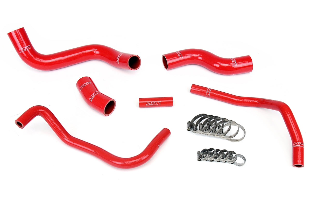 HPS Red Reinforced Silicone Radiator + Heater Hose Kit Subaru 13-16 BRZ 57-1336-RED