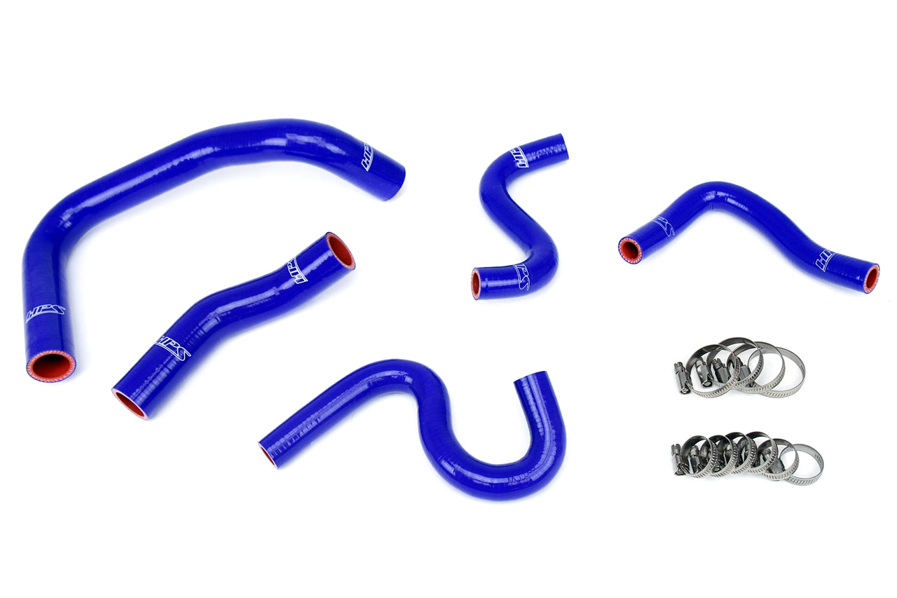 HPS Blue Silicone Radiator + Heater Hose Kit 1985-1987 Toyota Corolla AE86 4A-GEU 57-1337-BLUE
