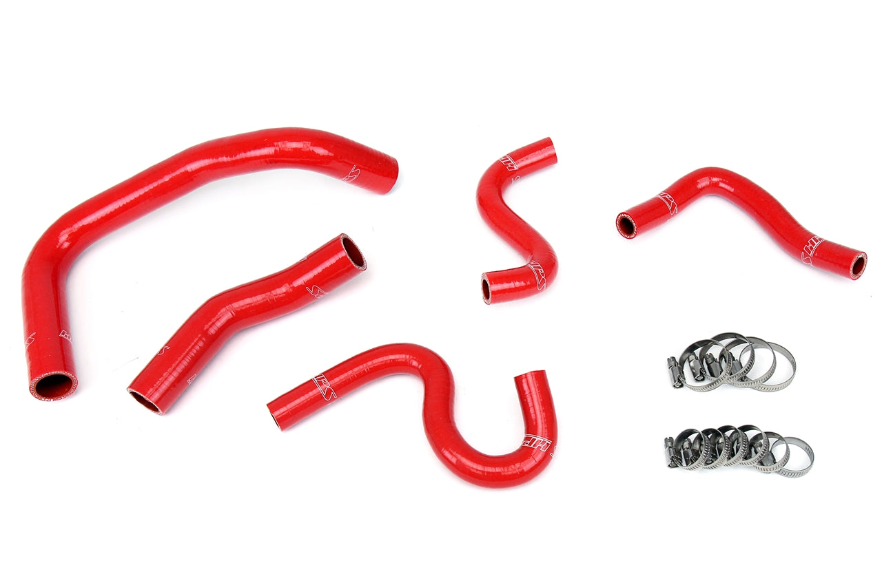HPS Red Silicone Radiator + Heater Hose Kit 1985-1987 Toyota Corolla AE86 4A-GEU 57-1337-RED