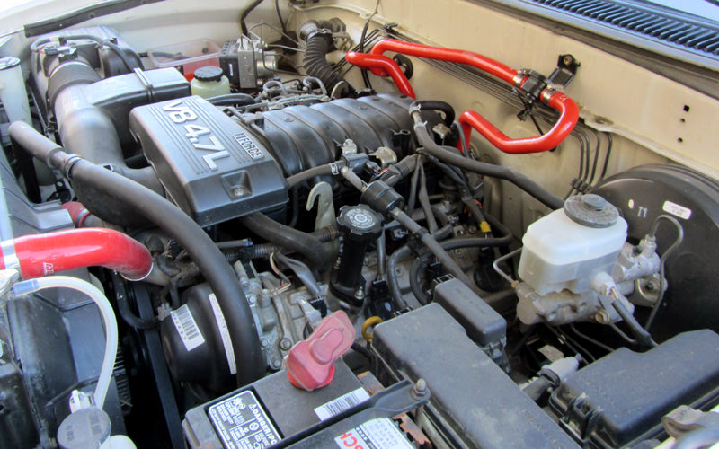 HPS Silicone Heater Hose Kit Installed 2000-2006 Toyota Tundra V8 4.7L 57-1340