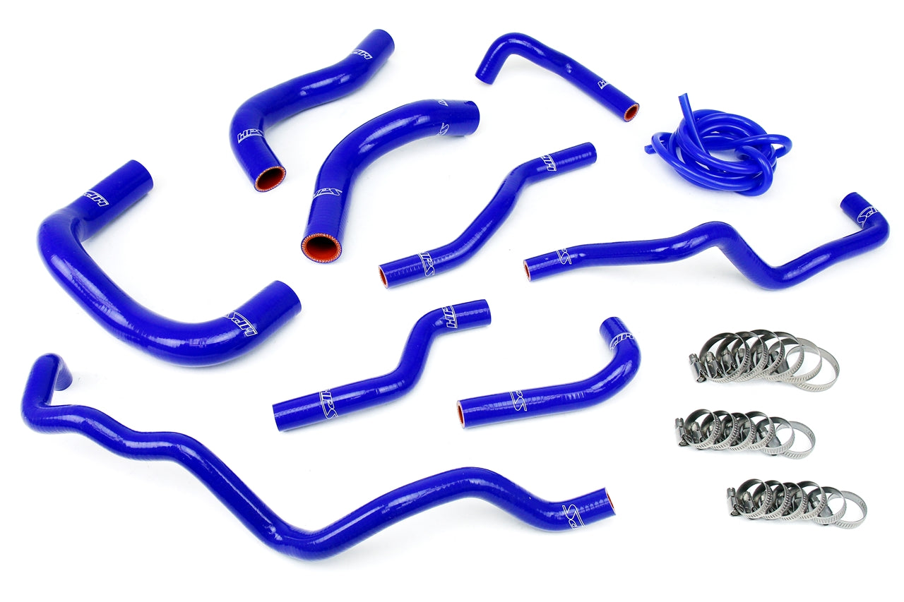 HPS Reinforced Blue Silicone Radiator + Heater Hose Kit Coolant Scion 08-14 iQ 1.3L 57-1341-BLUE