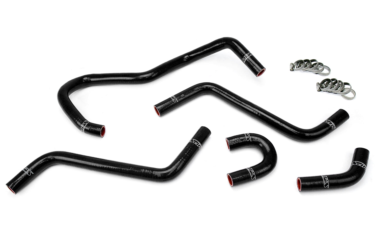 HPS Black Reinforced Silicone Radiator Hose Kit Yamaha 04-07 YXR450 YXR660 Rhino 57-1345-BLK