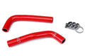 HPS Red Reinforced Silicone Radiator Hose Kit Yamaha 04-08 YFZ450 57-1352-RED