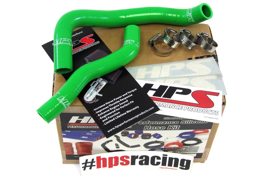HPS Green Reinforced Silicone Radiator Hose Kit Kawasaki 03-07 KFX400 57-1360-GRN