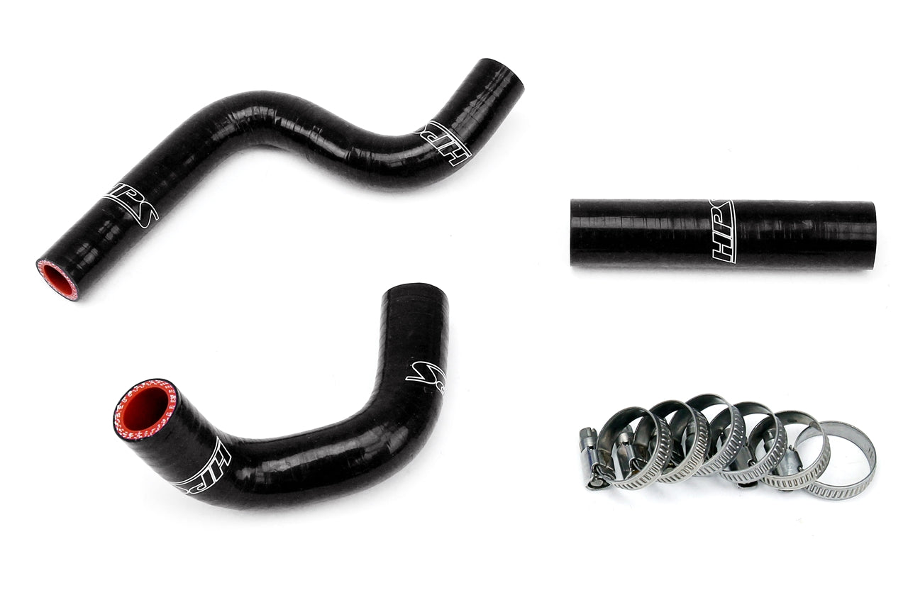 HPS Black Reinforced Silicone Radiator Hose Kit Kawasaki 98-12 KX80 KX85 KX100 57-1364-BLK