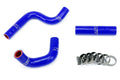 HPS Blue Reinforced Silicone Radiator Hose Kit Kawasaki 98-12 KX80 KX85 KX100 57-1364-BLUE