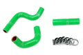HPS Green Reinforced Silicone Radiator Hose Kit Kawasaki 98-12 KX80 KX85 KX100 57-1364-GRN