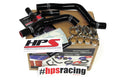 HPS Black Reinforced Silicone Radiator Hose Kit Kawasaki 03-08 KX125 2 Stroke 57-1365-BLK