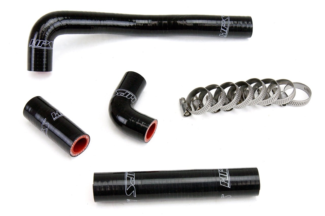 HPS Black Silicone Radiator Hose Kit 1988-2004 Kawasaki KX500 57-1367-BLK