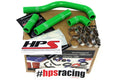 HPS Green Reinforced Silicone Radiator Hose Kit Kawasaki 88-04 KX500 57-1367-GRN