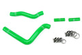 HPS Green Reinforced Silicone Radiator Hose Kit Kawasaki 05-08 KX250 57-1369-GRN