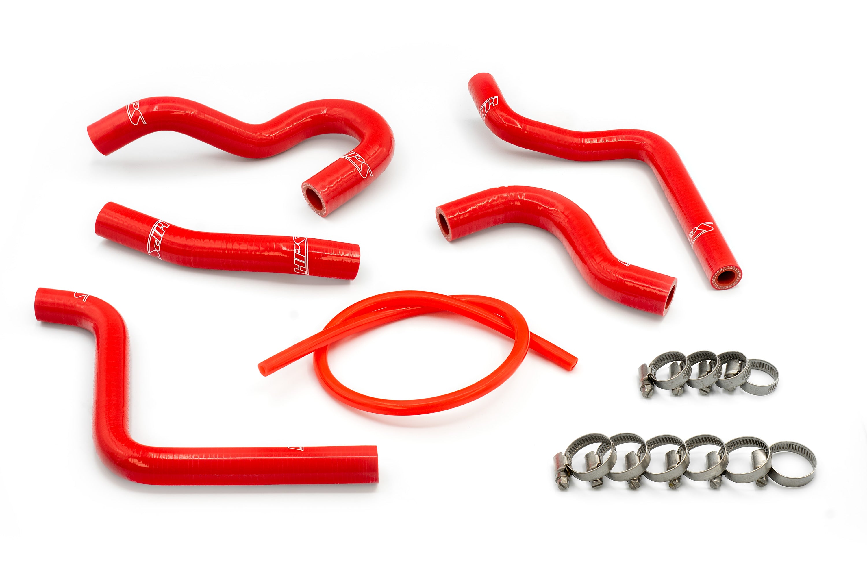 HPS Red Reinforced Silicone Radiator Hose Kit Honda 03-04 CR125R 2 Stroke 57-1372-RED