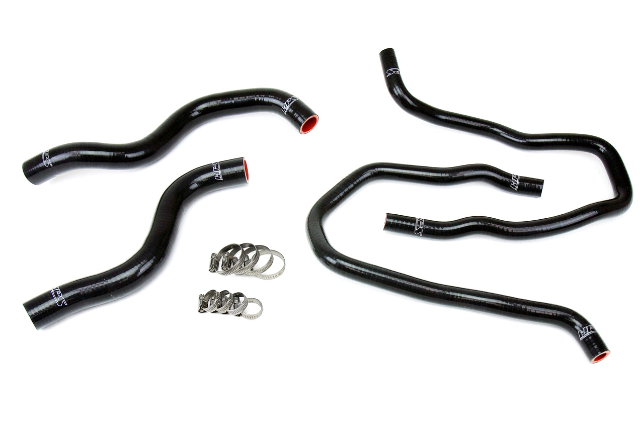 HPS Black Reinforced Silicone Radiator + Heater Hose Kit Honda 13-17 Accord 2.4L LHD 57-1387-BLK