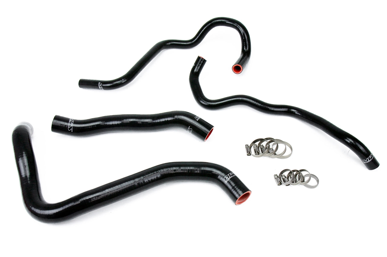 HPS Black Reinforced Silicone Radiator + Heater Hose Kit Honda 13-17 Accord 3.5L V6 LHD 57-1388-BLK
