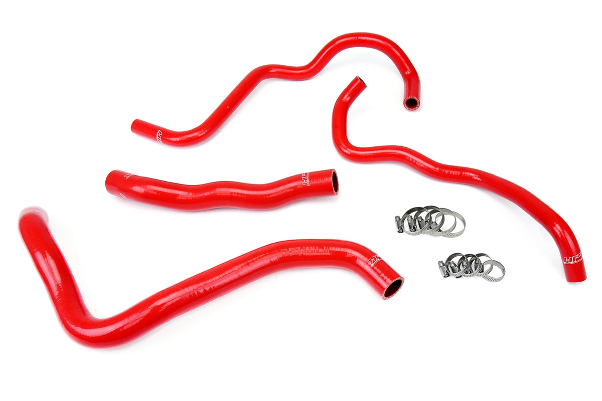 HPS Red Reinforced Silicone Radiator + Heater Hose Kit Honda 13-17 Accord 3.5L V6 LHD 57-1388-RED
