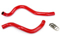 HPS Reinforced Red Silicone Radiator Hose Kit Coolant Acura 01-03 CL 3.2L V6 57-1393-RED