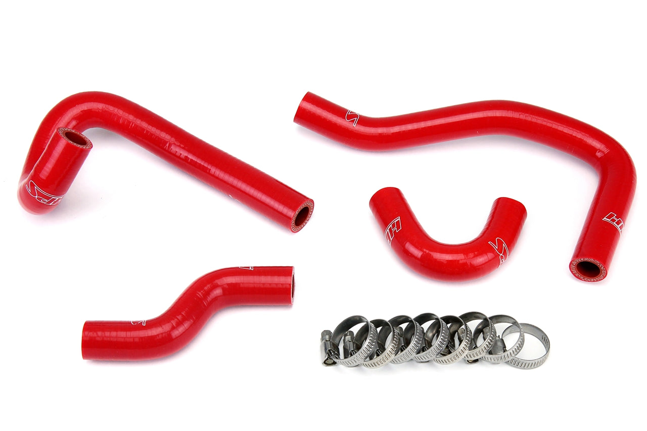 HPS Red Reinforced Silicone Heater Hose Kit Mazda 93-95 RX7 FD3S 57-1396-RED