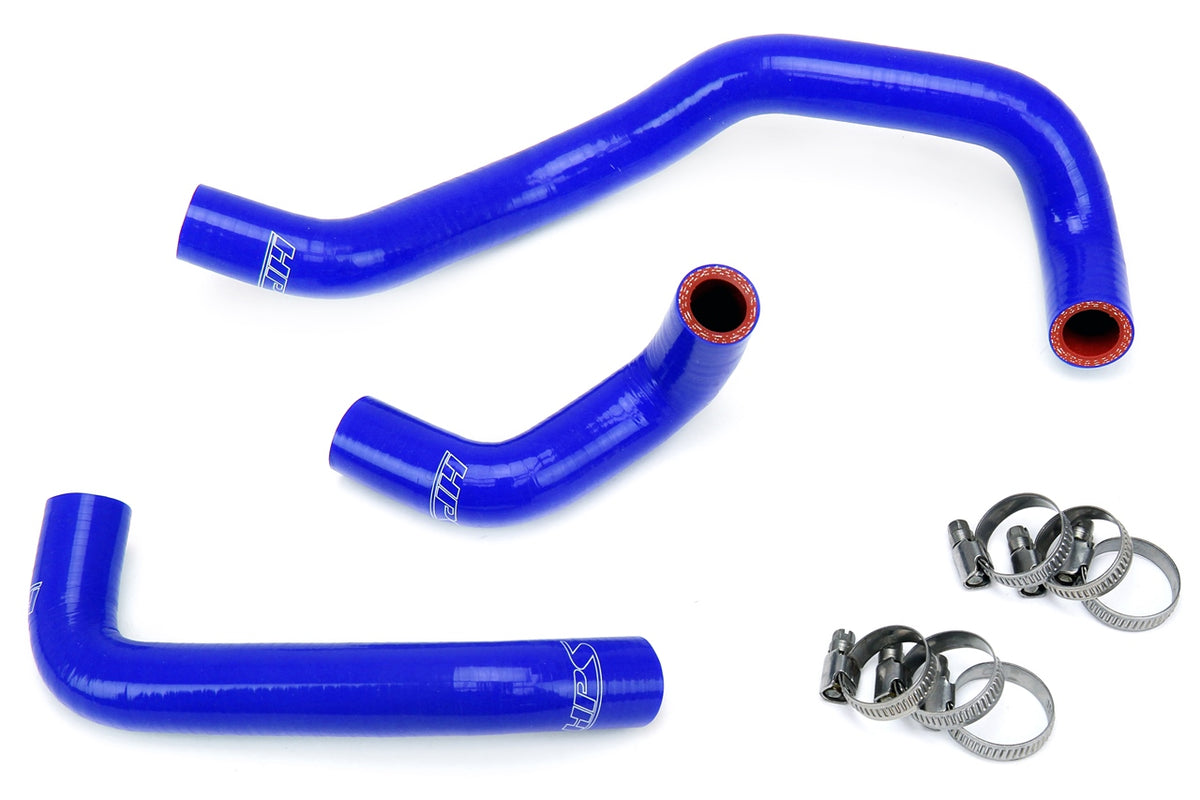 HPS Blue Reinforced Silicone Heater Hose Kit Nissan 95-98 240SX S14 KA24DE 57-1397-BLUE