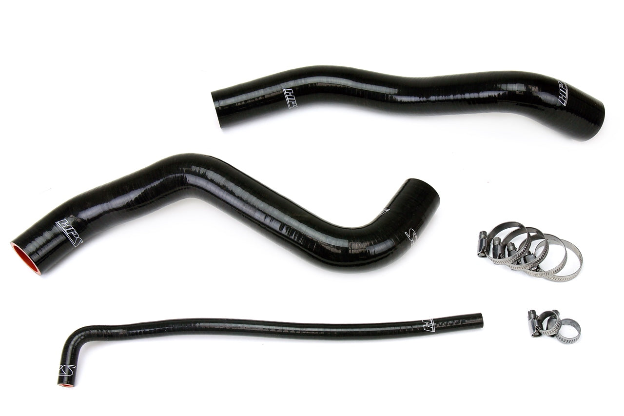 HPS Black Reinforced Silicone Radiator Hose Kit Coolant Chevy 12-15 Camaro SS ZL1 6.2L Z28 7.0L V8 57-1399-BLK