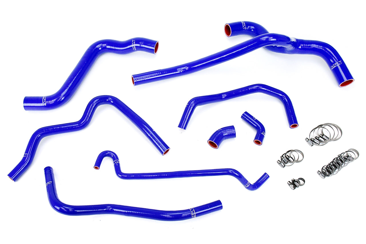HPS Blue Silicone Radiator + Heater Hose Kit 2005-2010 Ford Mustang 4.0L V6 57-1400-BLUE