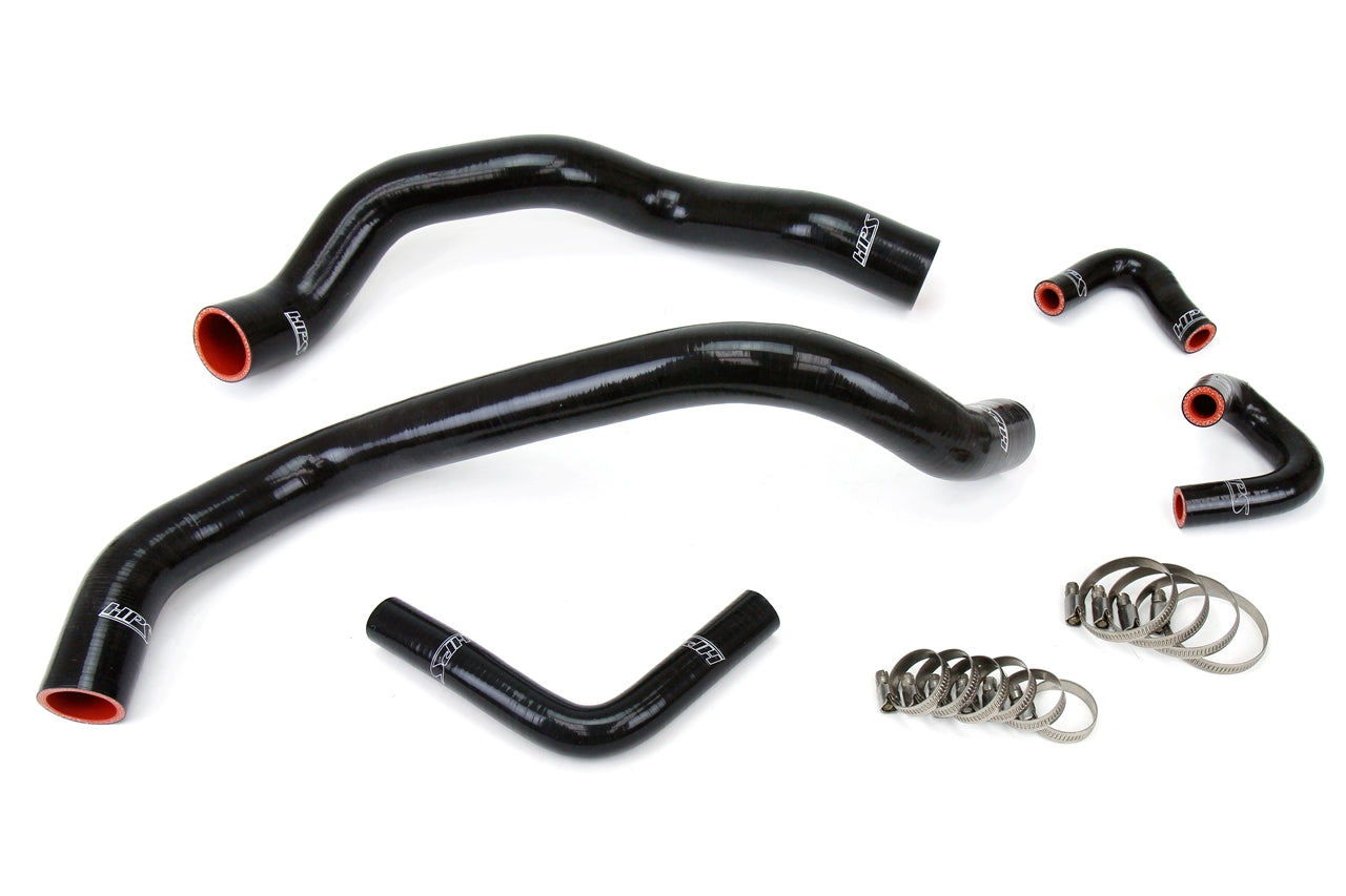 HPS Black Reinforced Silicone Radiator and Heater Hose Kit Coolant Ford 01-04 Mustang 3.8L 3.9L V6 57-1401-BLK