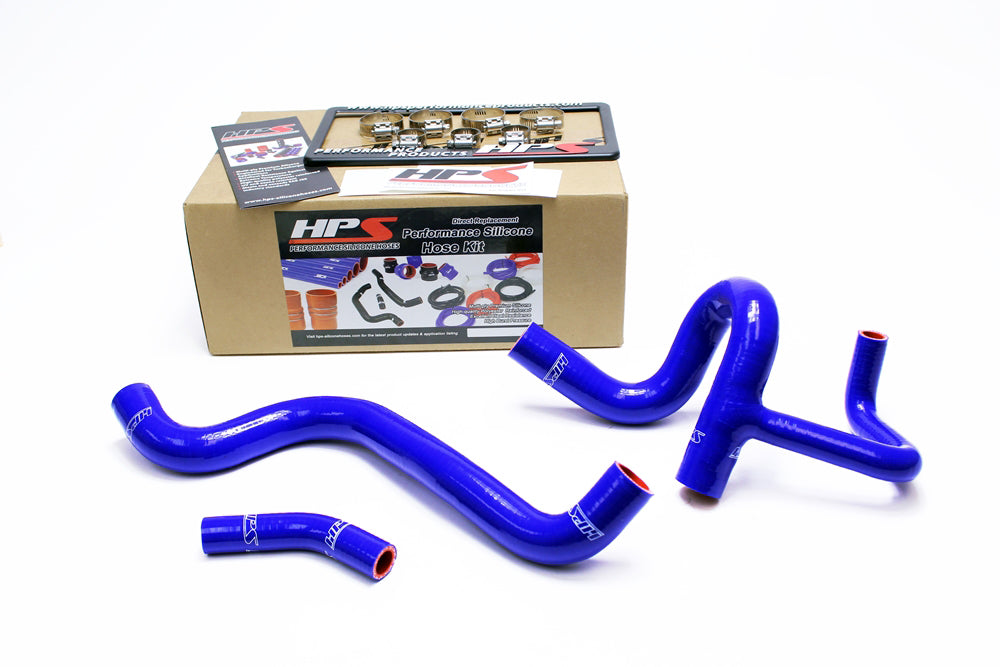 HPS Reinforced Blue Silicone Radiator Hose Kit Coolant Dodge 12-16 Dart 1.4T Turbo 57-1410-BLUE