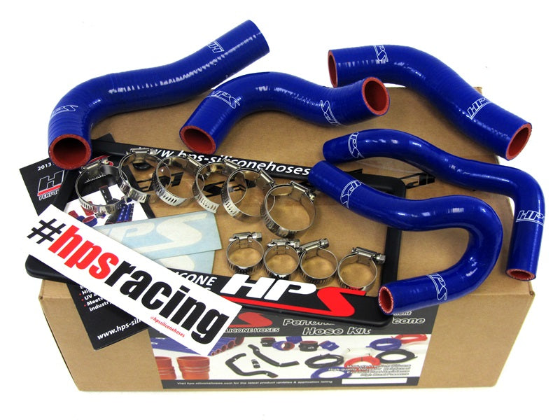 HPS Reinforced Blue Silicone Radiator + Heater Hose Kit Coolant Mazda 90-93 Miata 1.6L 57-1411-BLUE