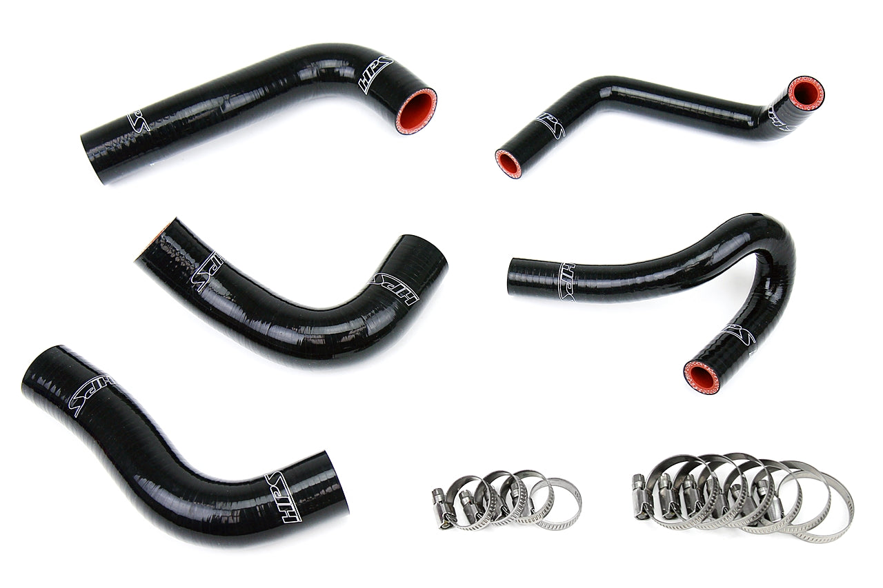 HPS Black Silicone Radiator + Heater Hose Kit 1994-1997 Mazda Miata MX5 1.8L 57-1412-BLK
