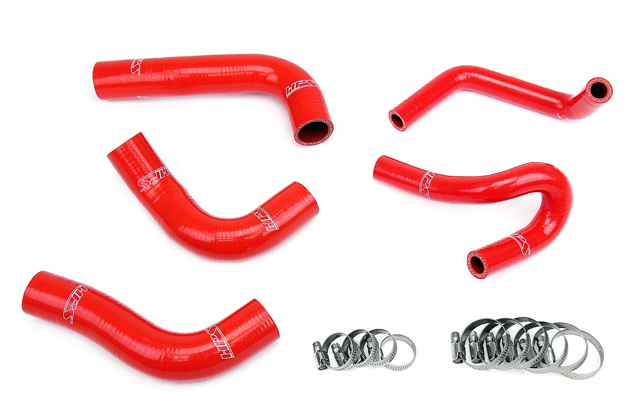 HPS Red Silicone Radiator + Heater Hose Kit 1994-1997 Mazda Miata MX5 1.8L 57-1412-RED