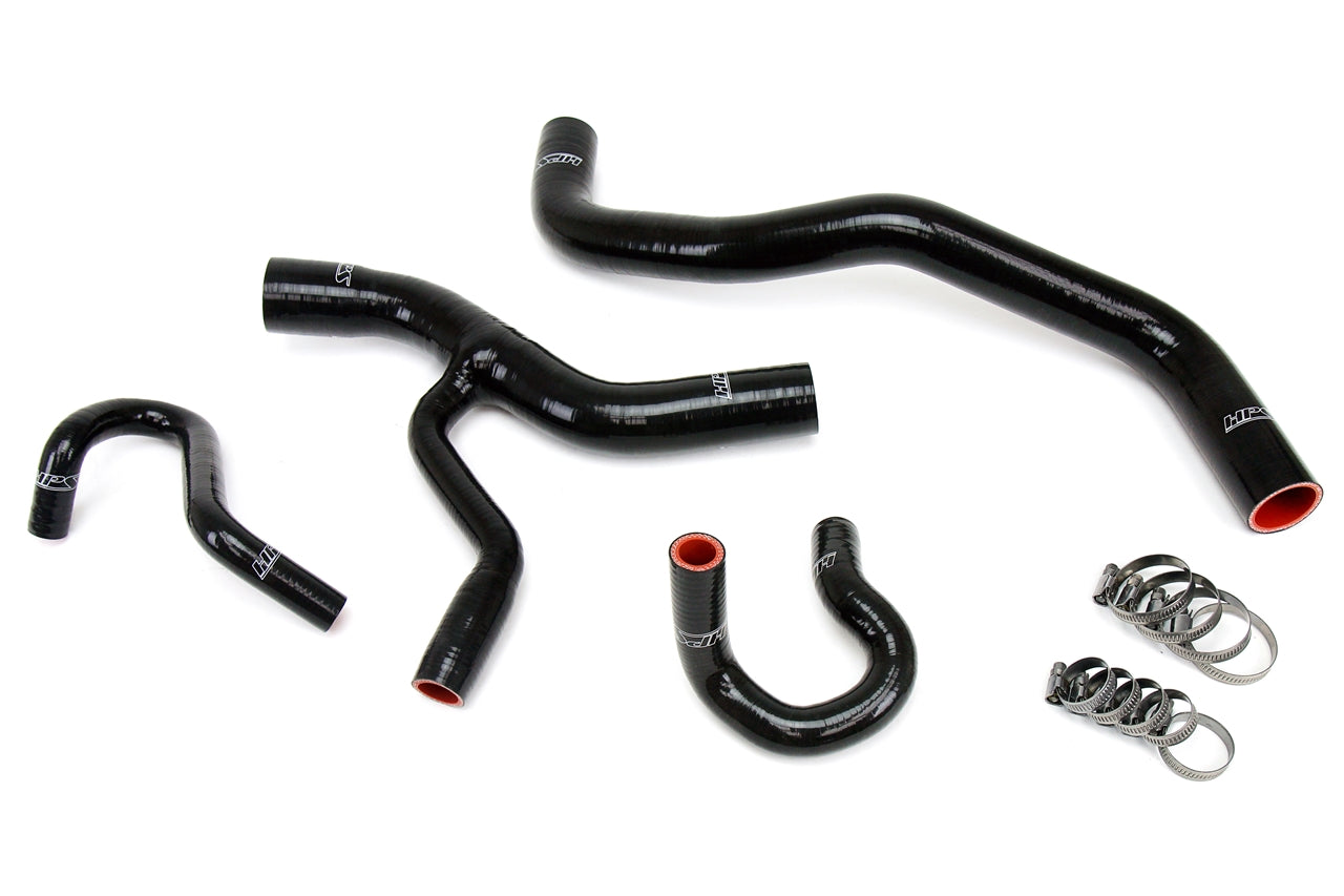 HPS Black Reinforced Silicone Radiator and Heater Hose Kit Coolant Ford 96-01 Mustang GT 4.6L V8 57-1416-BLK