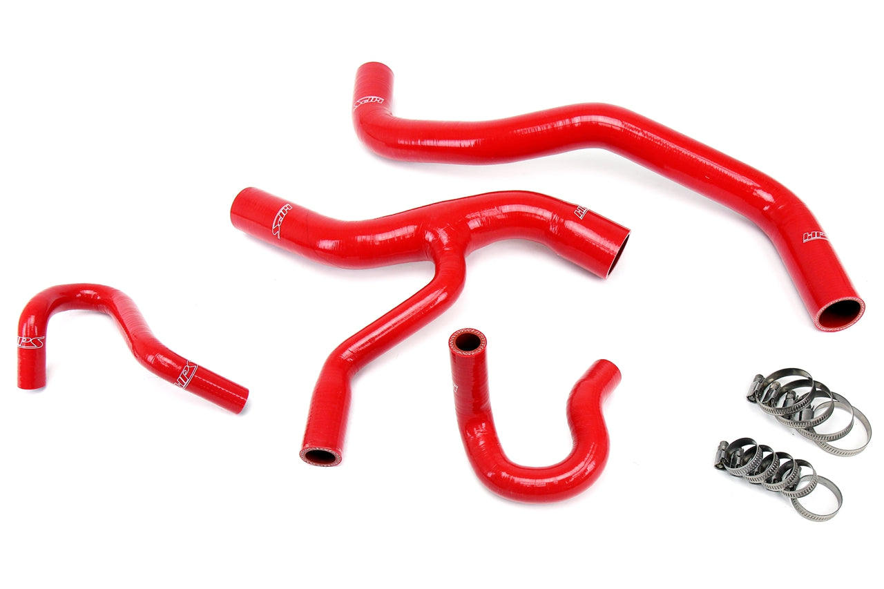 HPS Red Reinforced Silicone Radiator and Heater Hose Kit Coolant Ford 96-01 Mustang GT 4.6L V8 57-1416-RED