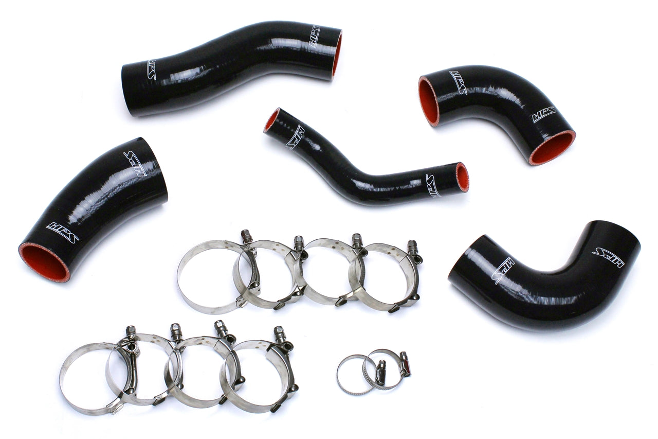 HPS Black Reinforced Silicone Intercooler Hose Kit Hyundai 11-14 Sonata 2.0L Turbo 57-1420-BLK