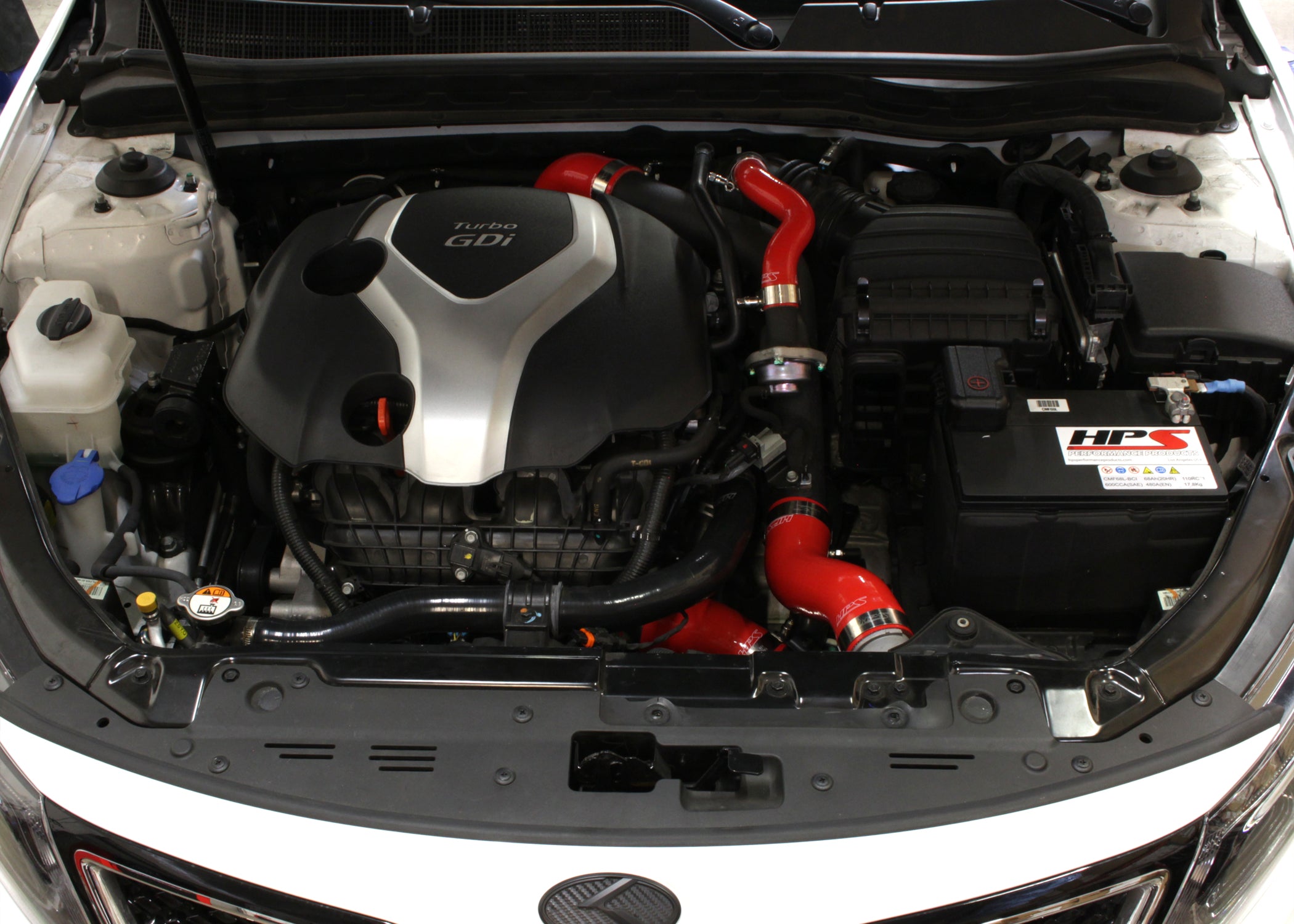 HPS Silicone Intercooler Hose Kit Installed 2011-2014 Hyundai Sonata 2.0L Turbo 57-1420