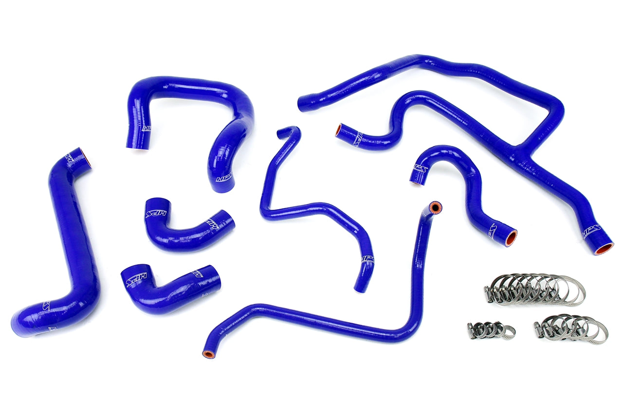 HPS Blue Silicone Radiator + Heater Hose Kit 1988-1992 BMW E30 325i 325is 325ix 2.5L 8pcs set 57-1427-BLUE
