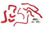 HPS Red Silicone Radiator + Heater Hose Kit 1988-1992 BMW E30 325i 325is 325ix 2.5L 8pcs set 57-1427-RED