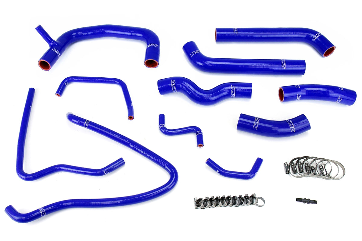 HPS Reinforced Blue Silicone Radiator Hose Kit Coolant (10pcs Set) Toyota 00-05 MR2 Spyder 57-1432-BLUE