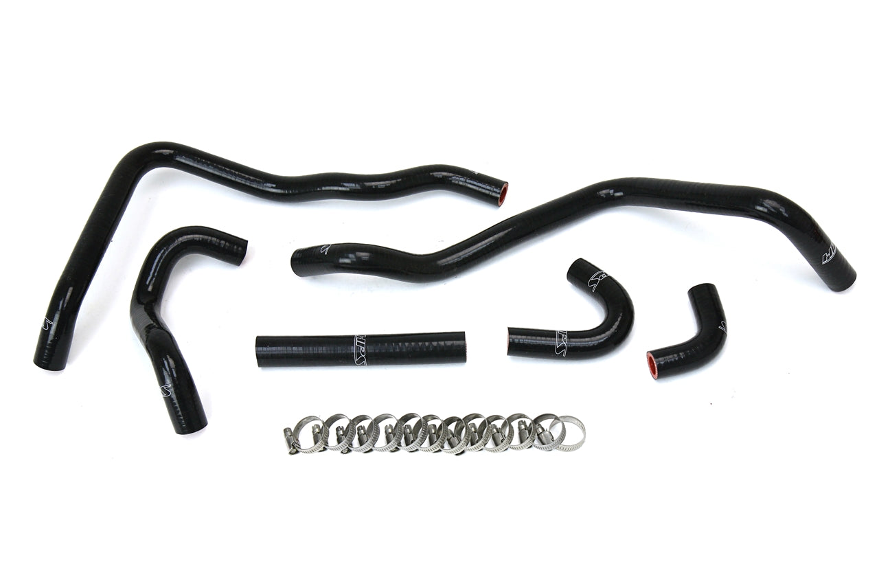 HPS Black Silicone Heater Hose Kit 2000-2005 Toyota MR2 Spyder MRS 1.8L 6pcs set 57-1433-BLK