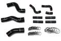 HPS Black Reinforced Silicone Radiator + Pesky Heater Hose Kit 1FZ-FE Toyota 92-97 Land Cruiser FJ80 4.5L I6 without rear heater 57-1441-BLK