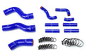 HPS Blue Reinforced Silicone Radiator + Pesky Heater Hose Kit 1FZ-FE Lexus 96-97 LX450 FJ80 4.5L I6 without rear heater 57-1441-BLUE